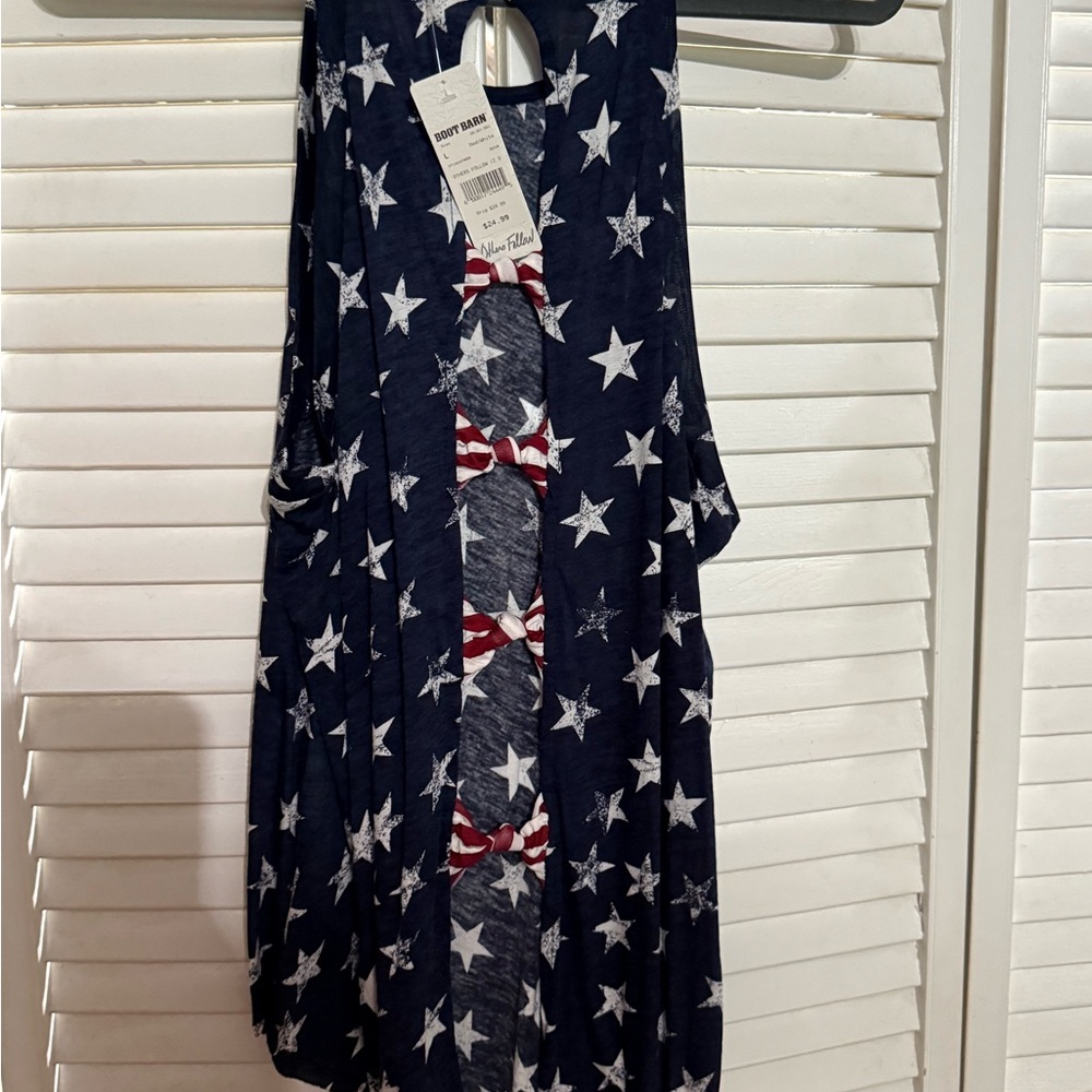 Red white blue tank top